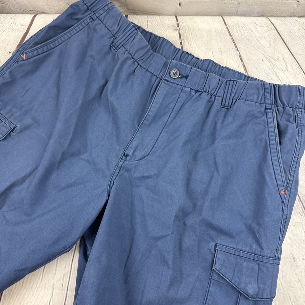 Tommy Bahama Men’s XL Navy Cargo Shorts Elastic Waist Casual Outdoor Shorts